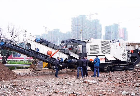 陕西建筑垃圾破碎现场